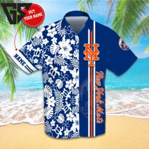New York Mets Summer Bliss Hawaiian Shirt New York Mets Summer Bliss Hawaiian Shirt