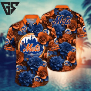 New York Mets Summer Escape Hawaiian Shirt New York Mets Summer Escape Hawaiian Shirt