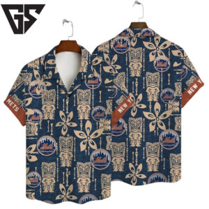 New York Mets Summer Swing Hawaiian Shirt New York Mets Summer Swing Hawaiian Shirt