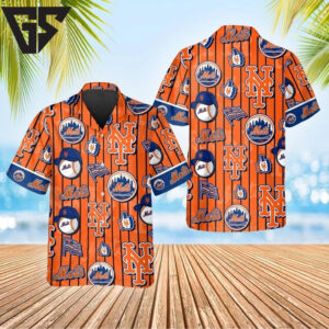 New York Mets Summer Waves Hawaiian Shirt New York Mets Summer Waves Hawaiian Shirt