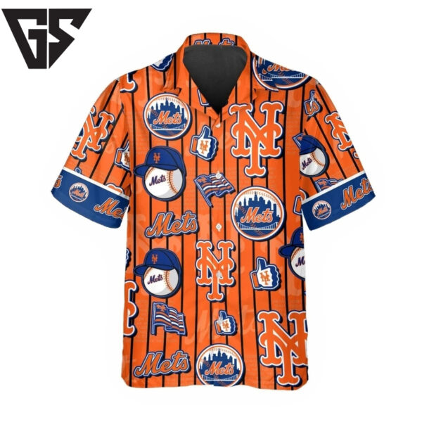 New York Mets Summer Waves Hawaiian Shirt