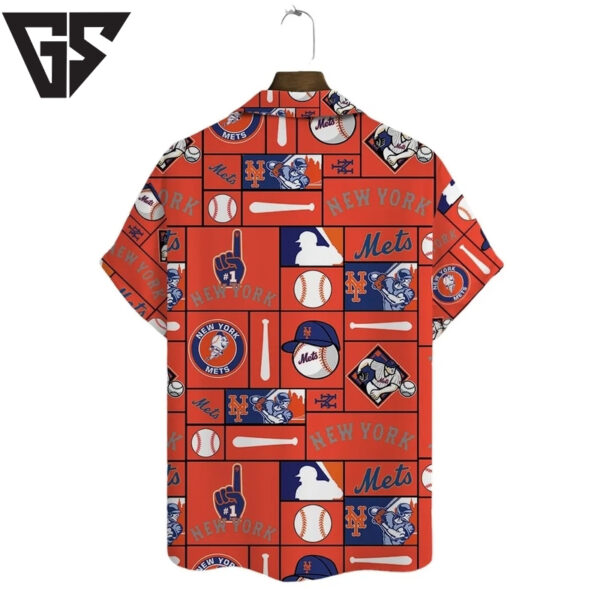 New York Mets Sunset Beach Hawaiian Shirt