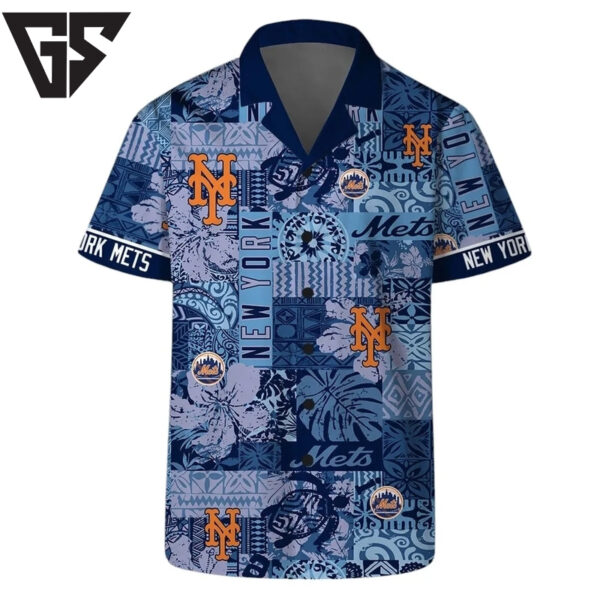 New York Mets Sunset Paradise Hawaiian Shirt