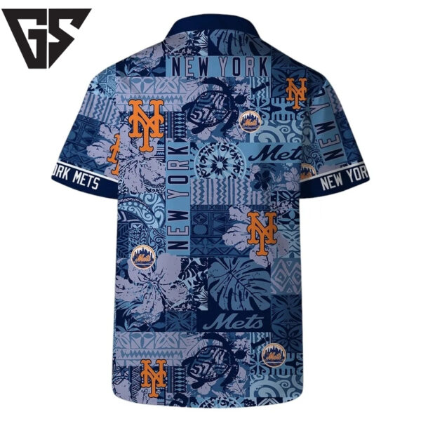New York Mets Sunset Paradise Hawaiian Shirt