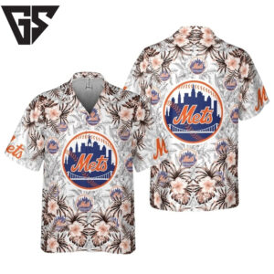 New York Mets Tropic Flair Hawaiian Shirt New York Mets Tropic Flair Hawaiian Shirt