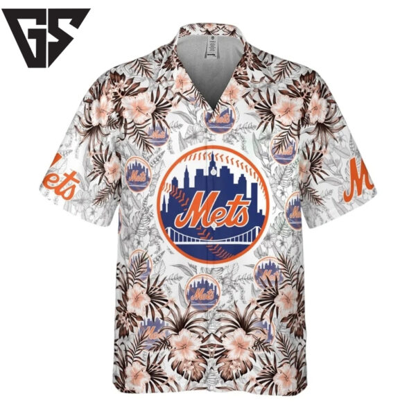 New York Mets Tropic Flair Hawaiian Shirt