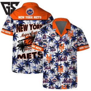 New York Mets Tropic Stars Hawaiian Shirt New York Mets Tropic Stars Hawaiian Shirt