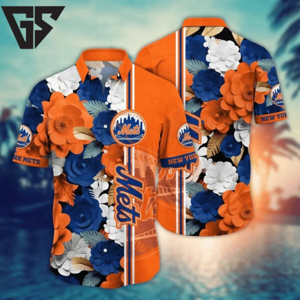 New York Mets Tropical Blossom Hawaiian shirt