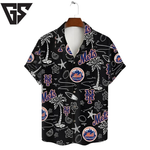 New York Mets Tropical Breeze Hawaiian Shirt