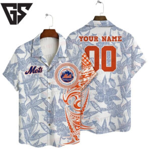 New York Mets Tropical Game Day Hawaiian Shirt