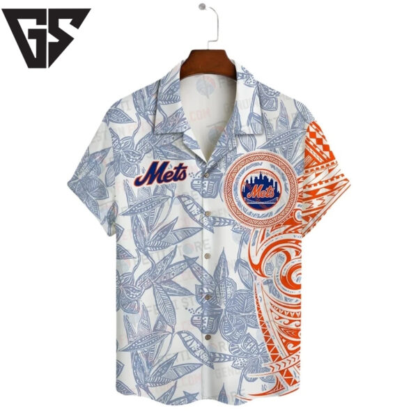 New York Mets Tropical Game Day Hawaiian Shirt