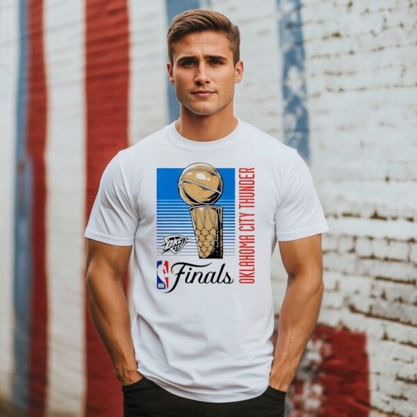 Okc Thunder 2025 Nba Finals Retro Lines T-Shirt