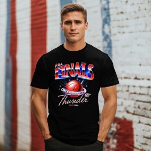Okc Thunder 2025 Nba Finals Space Galaxy T-Shirt