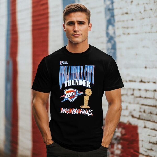 Oklahoma City Thunder 2025 Nba Finals Trophy Logo T-Shirt