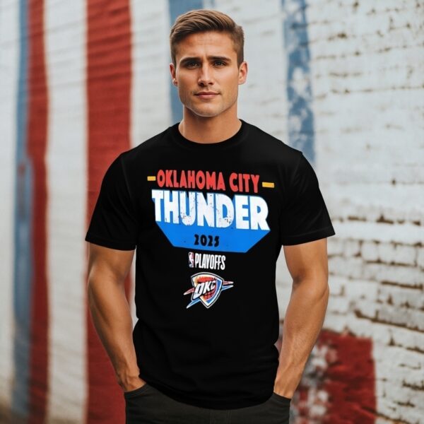Oklahoma City Thunder 2025 Playoff Vintage Logo T-Shirt