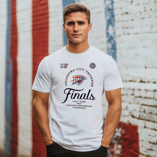 Oklahoma City Thunder Finals 2025 Conference Champion Locker Room T-Shirt