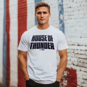 Oklahoma City Thunder House Of Thunder Playoffs 2025 T-Shirt Oklahoma City Thunder House Of Thunder Playoffs 2025 T-Shirt