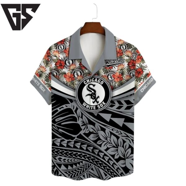 Personalized Chicago White Sox Flower Pattern Hawaiian Shirt