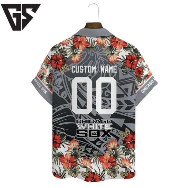 Personalized Chicago White Sox Flower Pattern Hawaiian Shirt