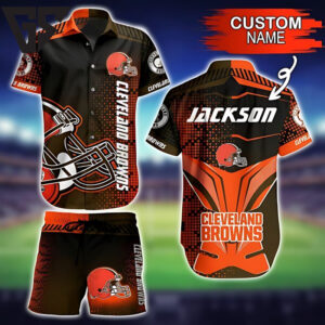 Personalized Cleveland Browns Custom Hero Hawaiian Shirt Personalized Cleveland Browns Custom Hero Hawaiian Shirt