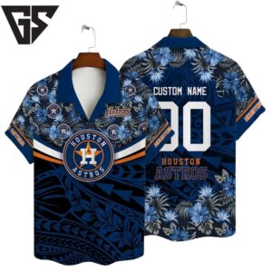 Personalized Houston Astros Night Bloom Hawaiian Shirt