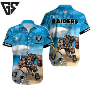 Personalized Las Vegas Raiders Beach Blitz Hawaiian Shirt Personalized Las Vegas Raiders Beach Blitz Hawaiian Shirt