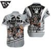 Personalized Las Vegas Raiders Beast Mode Gridiron Hawaiian Shirt