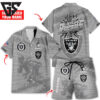 Personalized Las Vegas Raiders Custom Gray Champion Hawaiian Shirt