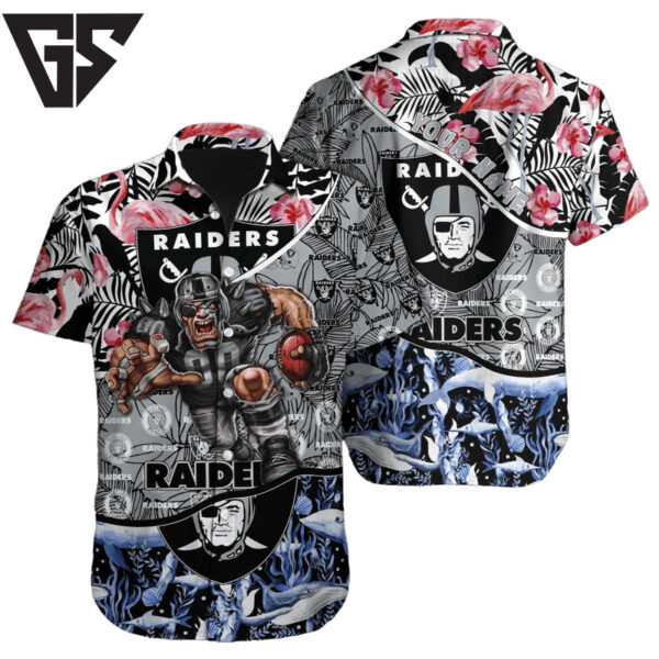 Personalized Las Vegas Raiders Oceanic Jungle Hawaiian Shirt