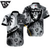Personalized Las Vegas Raiders Palms & Helmets Hawaiian Shirt