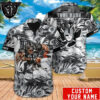Personalized Las Vegas Raiders Savage Leaf Storm Hawaiian Shirt