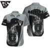 Personalized Las Vegas Raiders Silver Flame Hawaiian Shirt