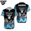 Personalized Las Vegas Raiders Tropical Glow Hawaiian Shirt