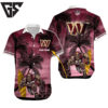 Personalized Washington Commanders Island Blitz Hawaiian Shirt