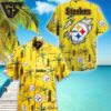 Pittsburgh Steelers Aloha Yellow Hawaiian Shirt