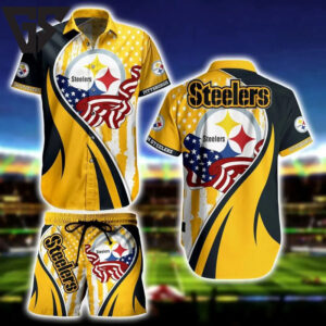 Pittsburgh Steelers American Pride Hawaiian Shirt Pittsburgh Steelers American Pride Hawaiian Shirt
