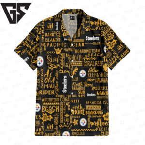 Pittsburgh Steelers Classic Surfing Hawaiian Shirt Pittsburgh Steelers Classic Surfing Hawaiian Shirt