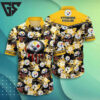 Pittsburgh Steelers Floral Fury Hawaiian Shirt