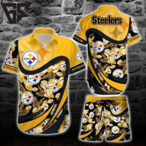 Pittsburgh Steelers Island Breeze Hawaiian Shirt Pittsburgh Steelers Island Breeze Hawaiian Shirt