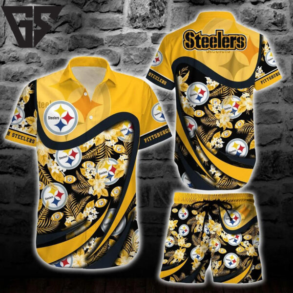 Pittsburgh Steelers Island Breeze Hawaiian Shirt
