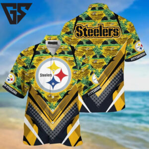 Pittsburgh Steelers Jungle Terrain Hawaiian Shirt Pittsburgh Steelers Jungle Terrain Hawaiian Shirt