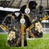 Pittsburgh Steelers Luxe Bloom Hawaiian Shirt