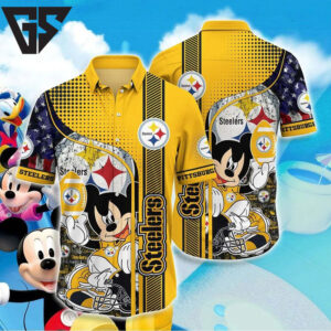 Pittsburgh Steelers Mickey Magic Hawaiian Shirt Pittsburgh Steelers Mickey Magic Hawaiian Shirt