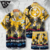 Pittsburgh Steelers Sunset Shores Hawaiian shirt