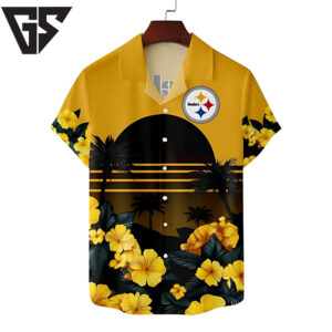 Pittsburgh Steelers Sunset Vibes Hawaiian Shirt Pittsburgh Steelers Sunset Vibes Hawaiian Shirt
