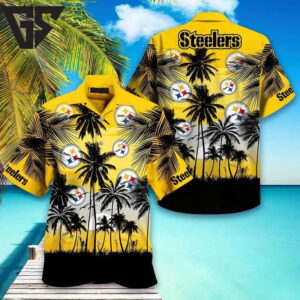 Pittsburgh Steelers Tropical Sunset Hawaiian Shirt Pittsburgh Steelers Tropical Sunset Hawaiian Shirt