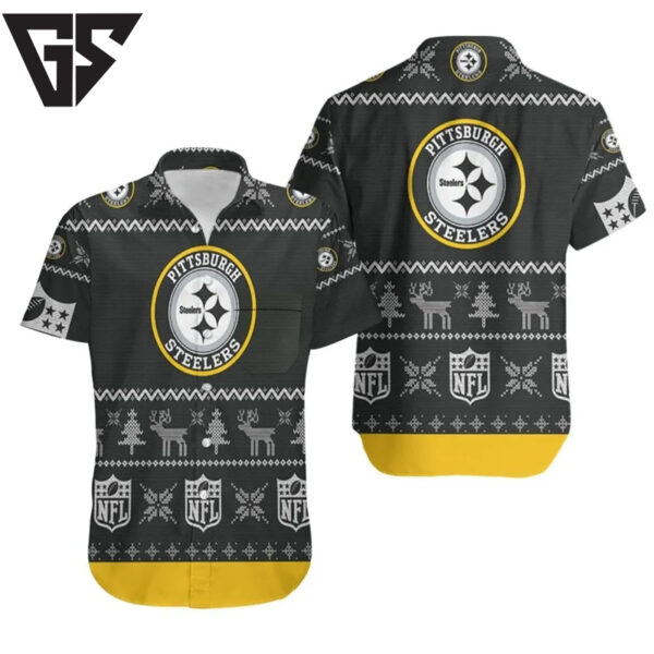 Pittsburgh Steelers Winter Knit Hawaiian Shirt
