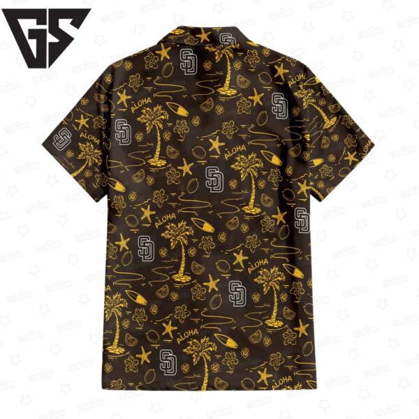 San Diego Padres Circle Aloha Paradise Hawaiian Shirt