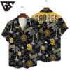 San Diego Padres Coastal Icons Hawaiian Shirt