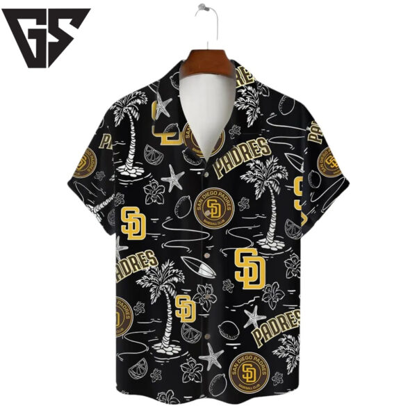 San Diego Padres Coastal Icons Hawaiian Shirt